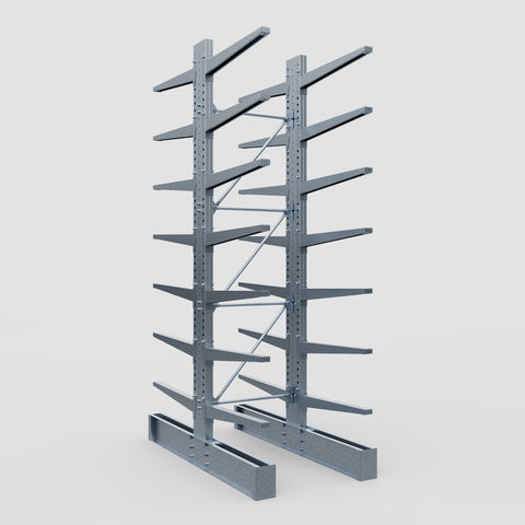 Cantilever Rack - Double Sided - Heavy Duty - Hot Dip Galvanized - Full Bay - Height 4572mm