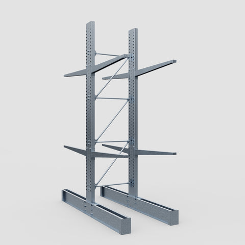 Cantilever Rack - Double Sided - Heavy Duty - Hot Dip Galvanized - Full Bay - Height 4572mm