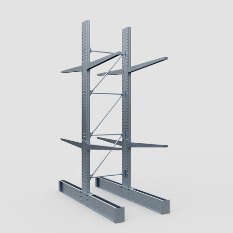 Cantilever Rack - Double Sided - Super Heavy Duty - Hot Dip Galvanized - Full Bay - Height 4877mm