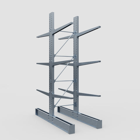 Cantilever Rack - Double Sided - Heavy Duty - Hot Dip Galvanized - Full Bay - Height 4572mm