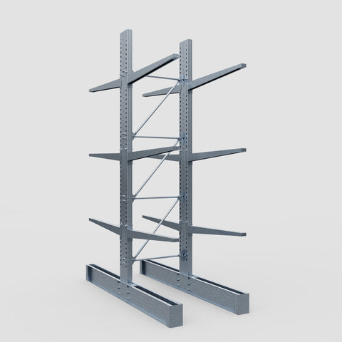 Cantilever Rack - Double Sided - Super Heavy Duty - Hot Dip Galvanized - Full Bay - Height 4877mm