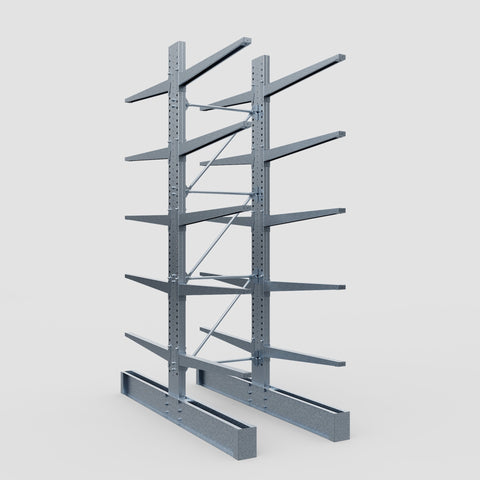 Cantilever Rack - Double Sided - Heavy Duty - Hot Dip Galvanized - Full Bay - Height 4572mm