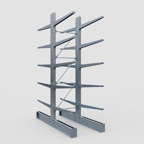 Cantilever Rack - Double Sided - Super Heavy Duty - Hot Dip Galvanized - Full Bay - Height 4877mm