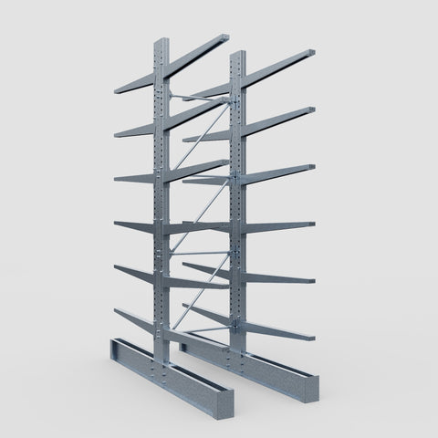 Cantilever Rack - Double Sided - Heavy Duty - Hot Dip Galvanized - Full Bay - Height 4572mm