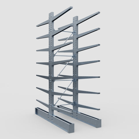 Cantilever Rack - Double Sided - Heavy Duty - Hot Dip Galvanized - Full Bay - Height 4572mm