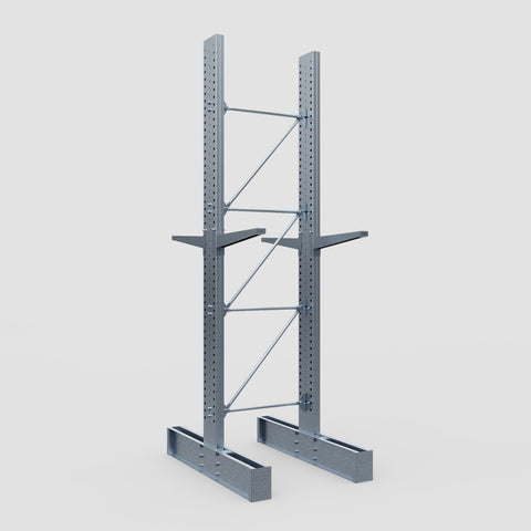 Cantilever Rack - Double Sided - Heavy Duty - Hot Dip Galvanized - Full Bay - Height 4572mm