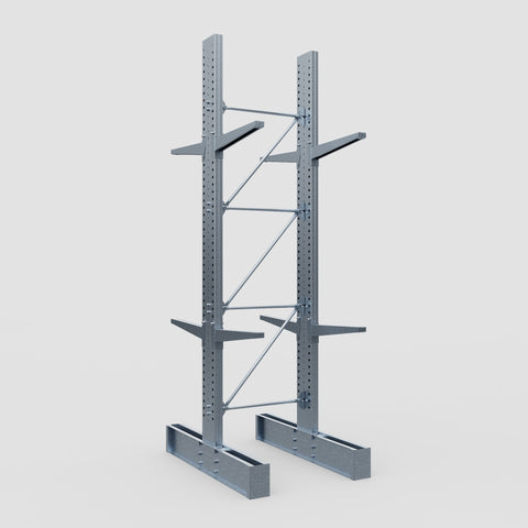 Cantilever Rack - Double Sided - Heavy Duty - Hot Dip Galvanized - Full Bay - Height 4572mm