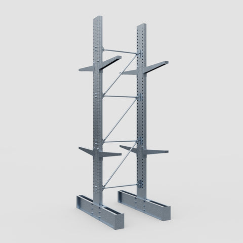 Cantilever Rack - Double Sided - Super Heavy Duty - Hot Dip Galvanized - Full Bay - Height 4877mm