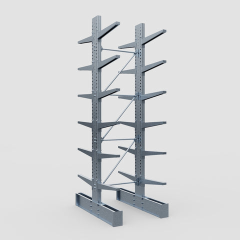 Cantilever Rack - Double Sided - Heavy Duty - Hot Dip Galvanized - Full Bay - Height 4572mm