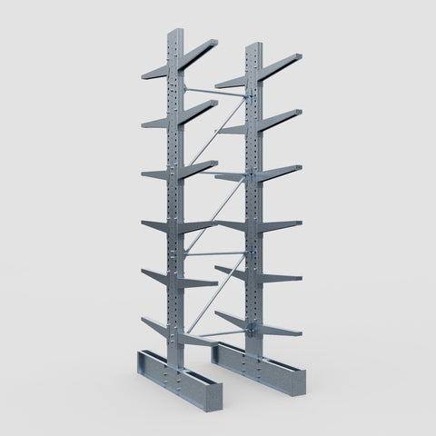 Cantilever Rack - Double Sided - Super Heavy Duty - Hot Dip Galvanized - Full Bay - Height 4877mm
