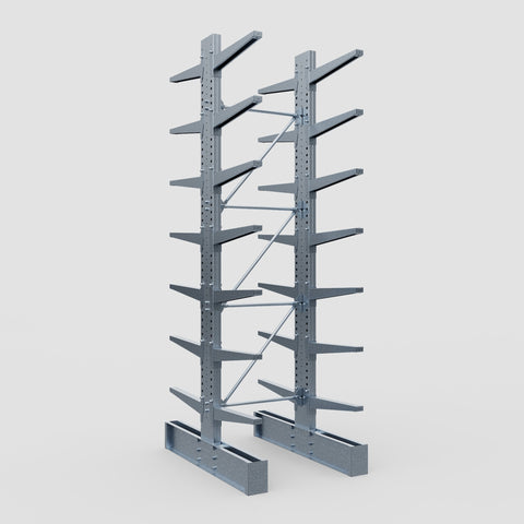 Cantilever Rack - Double Sided - Heavy Duty - Hot Dip Galvanized - Full Bay - Height 4572mm