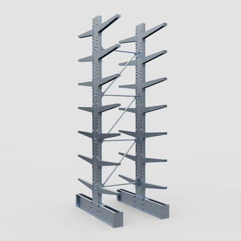 Cantilever Rack - Double Sided - Super Heavy Duty - Hot Dip Galvanized - Full Bay - Height 4877mm