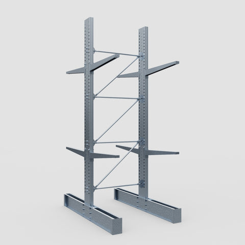 Cantilever Rack - Double Sided - Super Heavy Duty - Hot Dip Galvanized - Full Bay - Height 4877mm