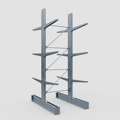 Cantilever Rack - Double Sided - Heavy Duty - Hot Dip Galvanized - Full Bay - Height 4572mm