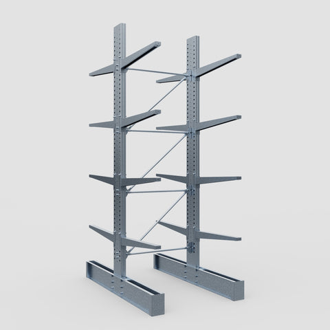 Cantilever Rack - Double Sided - Heavy Duty - Hot Dip Galvanized - Full Bay - Height 4572mm