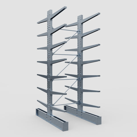 Cantilever Rack - Double Sided - Heavy Duty - Hot Dip Galvanized - Full Bay - Height 4572mm