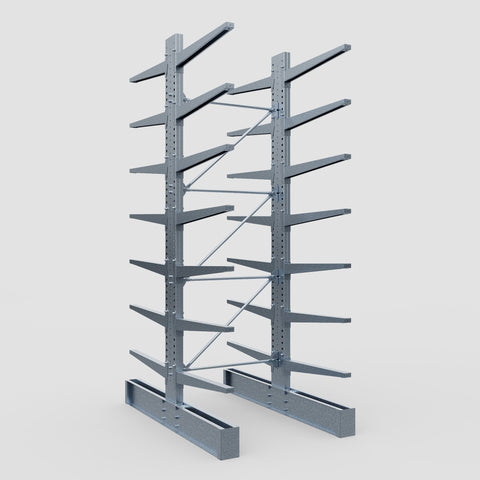 Cantilever Rack - Double Sided - Ultra Heavy Duty - Hot Dip Galvanized - Full Bay - Height 4877mm