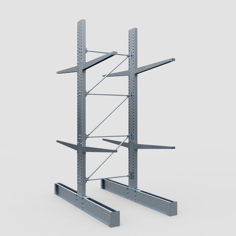 Cantilever Rack - Double Sided - Heavy Duty - Hot Dip Galvanized - Full Bay - Height 4572mm