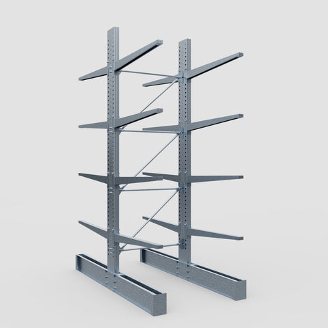 Cantilever Rack - Double Sided - Ultra Heavy Duty - Hot Dip Galvanized - Full Bay - Height 4877mm