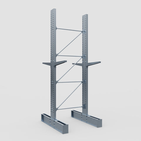 Cantilever Rack - Double Sided - Super Heavy Duty - Hot Dip Galvanized - Full Bay - Height 4877mm