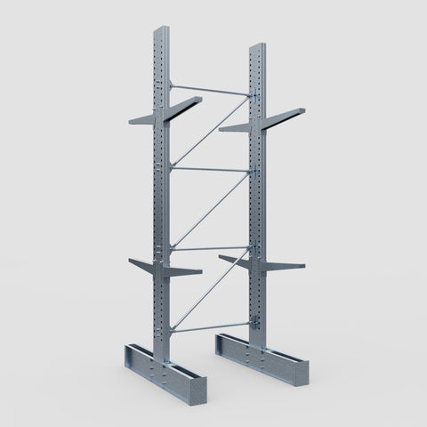 Cantilever Rack - Double Sided - Heavy Duty - Hot Dip Galvanized - Full Bay - Height 4572mm