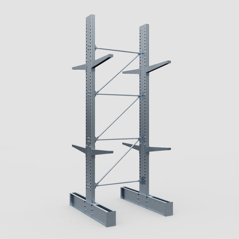 Cantilever Rack - Double Sided - Super Heavy Duty - Hot Dip Galvanized - Full Bay - Height 4877mm