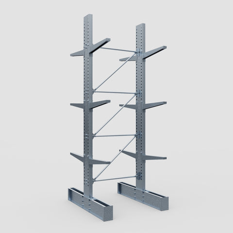 Cantilever Rack - Double Sided - Heavy Duty - Hot Dip Galvanized - Full Bay - Height 4572mm