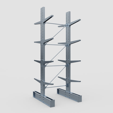 Cantilever Rack - Double Sided - Heavy Duty - Hot Dip Galvanized - Full Bay - Height 4572mm