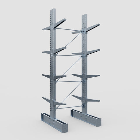 Cantilever Rack - Double Sided - Super Heavy Duty - Hot Dip Galvanized - Full Bay - Height 4877mm