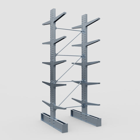 Cantilever Rack - Double Sided - Ultra Heavy Duty - Hot Dip Galvanized - Full Bay - Height 4877mm