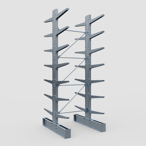 Cantilever Rack - Double Sided - Heavy Duty - Hot Dip Galvanized - Full Bay - Height 4572mm