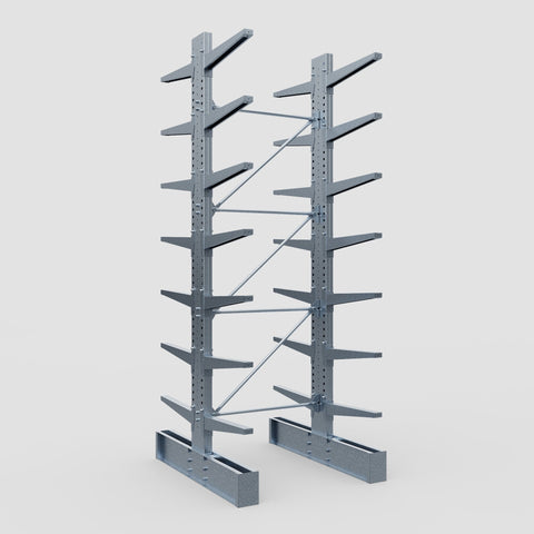 Cantilever Rack - Double Sided - Ultra Heavy Duty - Hot Dip Galvanized - Full Bay - Height 4877mm