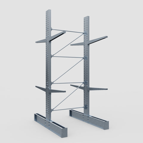 Cantilever Rack - Double Sided - Heavy Duty - Hot Dip Galvanized - Full Bay - Height 4572mm