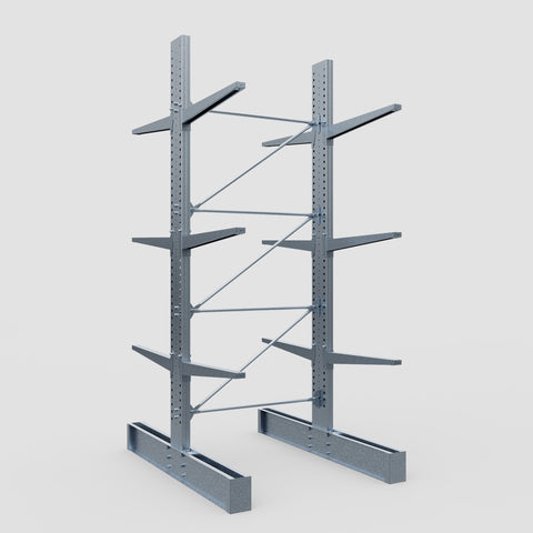 Cantilever Rack - Double Sided - Heavy Duty - Hot Dip Galvanized - Full Bay - Height 4572mm