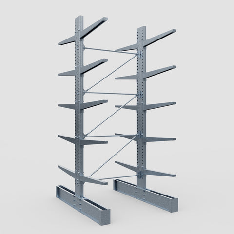 Cantilever Rack - Double Sided - Ultra Heavy Duty - Hot Dip Galvanized - Full Bay - Height 4877mm