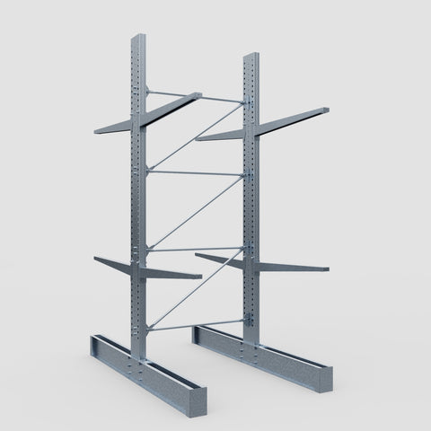 Cantilever Rack - Double Sided - Heavy Duty - Hot Dip Galvanized - Full Bay - Height 4572mm