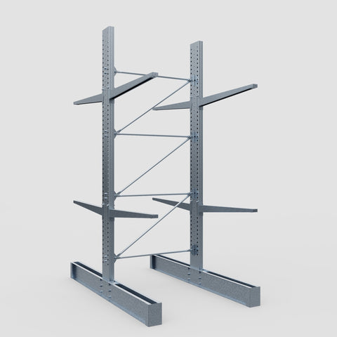 Cantilever Rack - Double Sided - Super Heavy Duty - Hot Dip Galvanized - Full Bay - Height 4877mm
