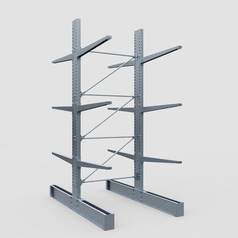 Cantilever Rack - Double Sided - Super Heavy Duty - Hot Dip Galvanized - Full Bay - Height 4877mm