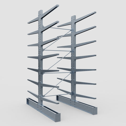 Cantilever Rack - Double Sided - Ultra Heavy Duty - Hot Dip Galvanized - Full Bay - Height 4877mm