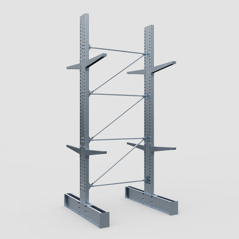 Cantilever Rack - Double Sided - Heavy Duty - Hot Dip Galvanized - Full Bay - Height 4572mm