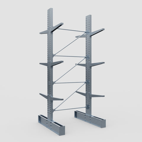 Cantilever Rack - Double Sided - Heavy Duty - Hot Dip Galvanized - Full Bay - Height 4572mm