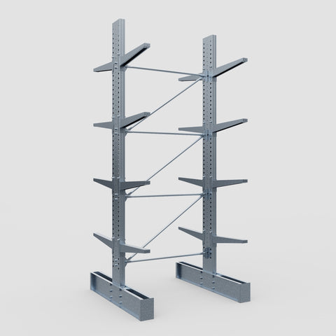 Cantilever Rack - Double Sided - Heavy Duty - Hot Dip Galvanized - Full Bay - Height 4572mm