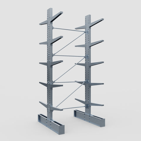 Cantilever Rack - Double Sided - Heavy Duty - Hot Dip Galvanized - Full Bay - Height 4572mm