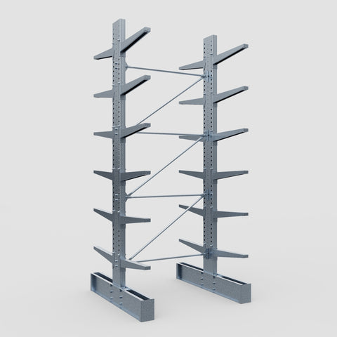 Cantilever Rack - Double Sided - Super Heavy Duty - Hot Dip Galvanized - Full Bay - Height 4877mm