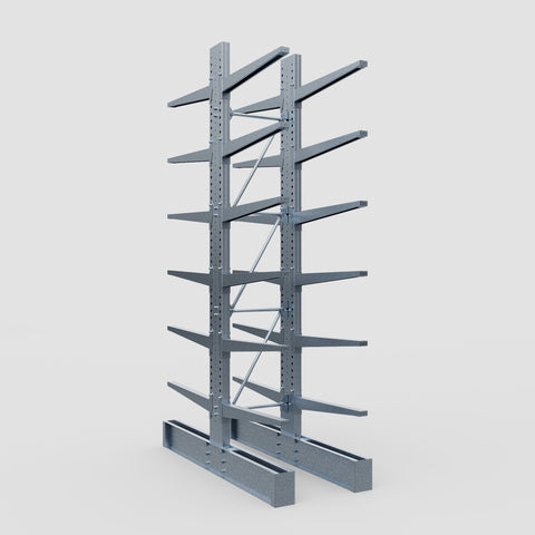 Cantilever Rack - Double Sided - Heavy Duty - Hot Dip Galvanized - Full Bay - Height 4572mm