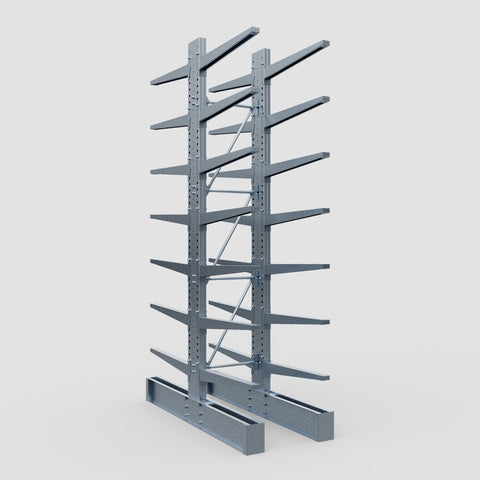 Cantilever Rack - Double Sided - Heavy Duty - Hot Dip Galvanized - Full Bay - Height 4572mm