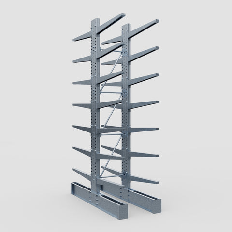 Cantilever Rack - Double Sided - Ultra Heavy Duty - Hot Dip Galvanized - Full Bay - Height 4877mm