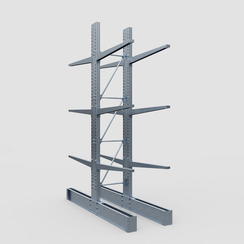 Cantilever Rack - Double Sided - Super Heavy Duty - Hot Dip Galvanized - Full Bay - Height 4877mm