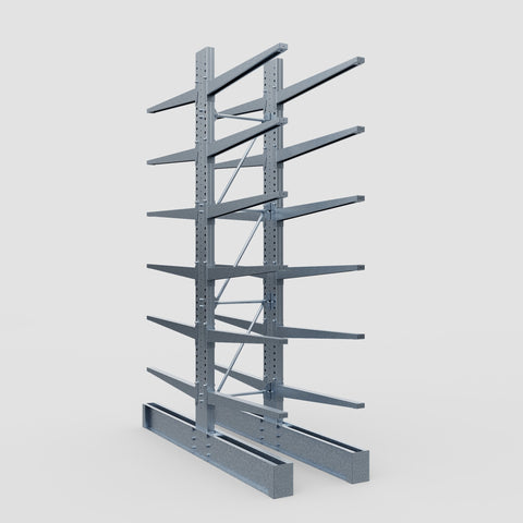 Cantilever Rack - Double Sided - Heavy Duty - Hot Dip Galvanized - Full Bay - Height 4572mm