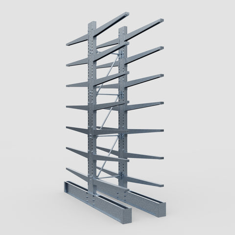 Cantilever Rack - Double Sided - Heavy Duty - Hot Dip Galvanized - Full Bay - Height 4572mm